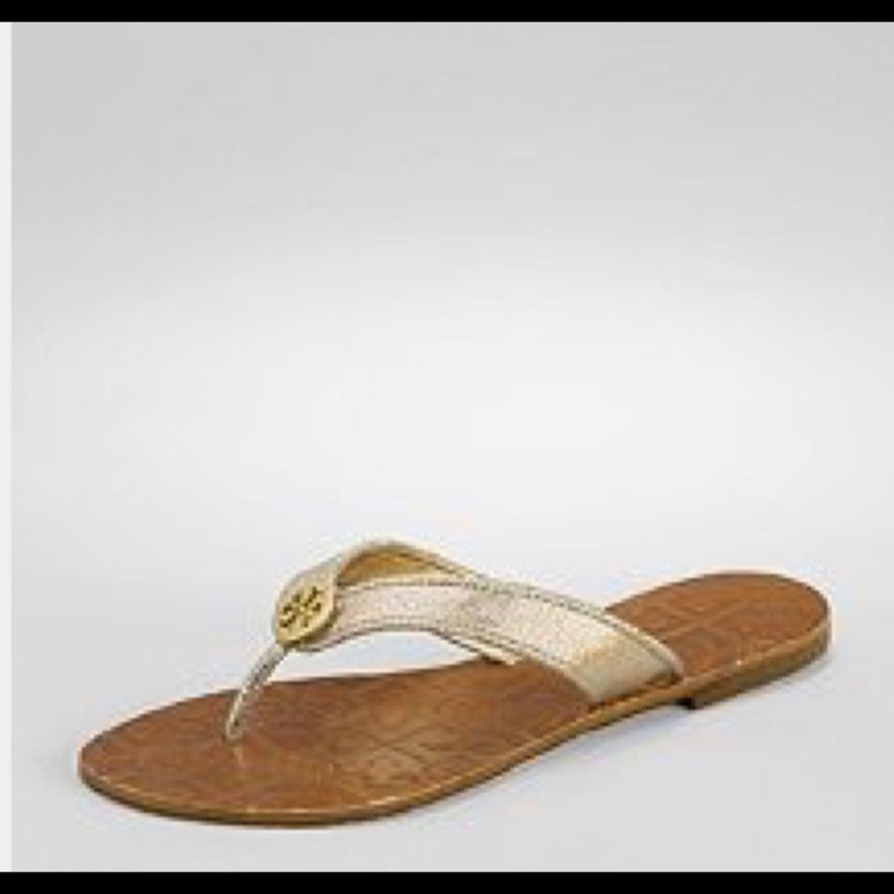 Brand new authentic Tory Burch gold sandals